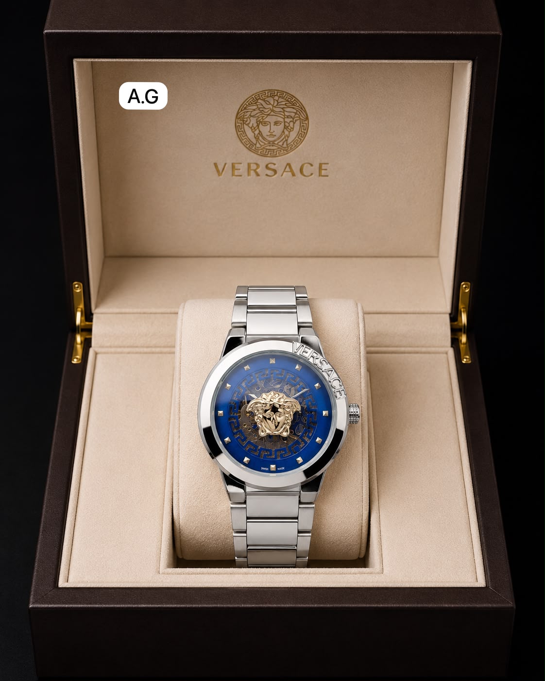 Versace Automatic Open Back Machine Men's Watch