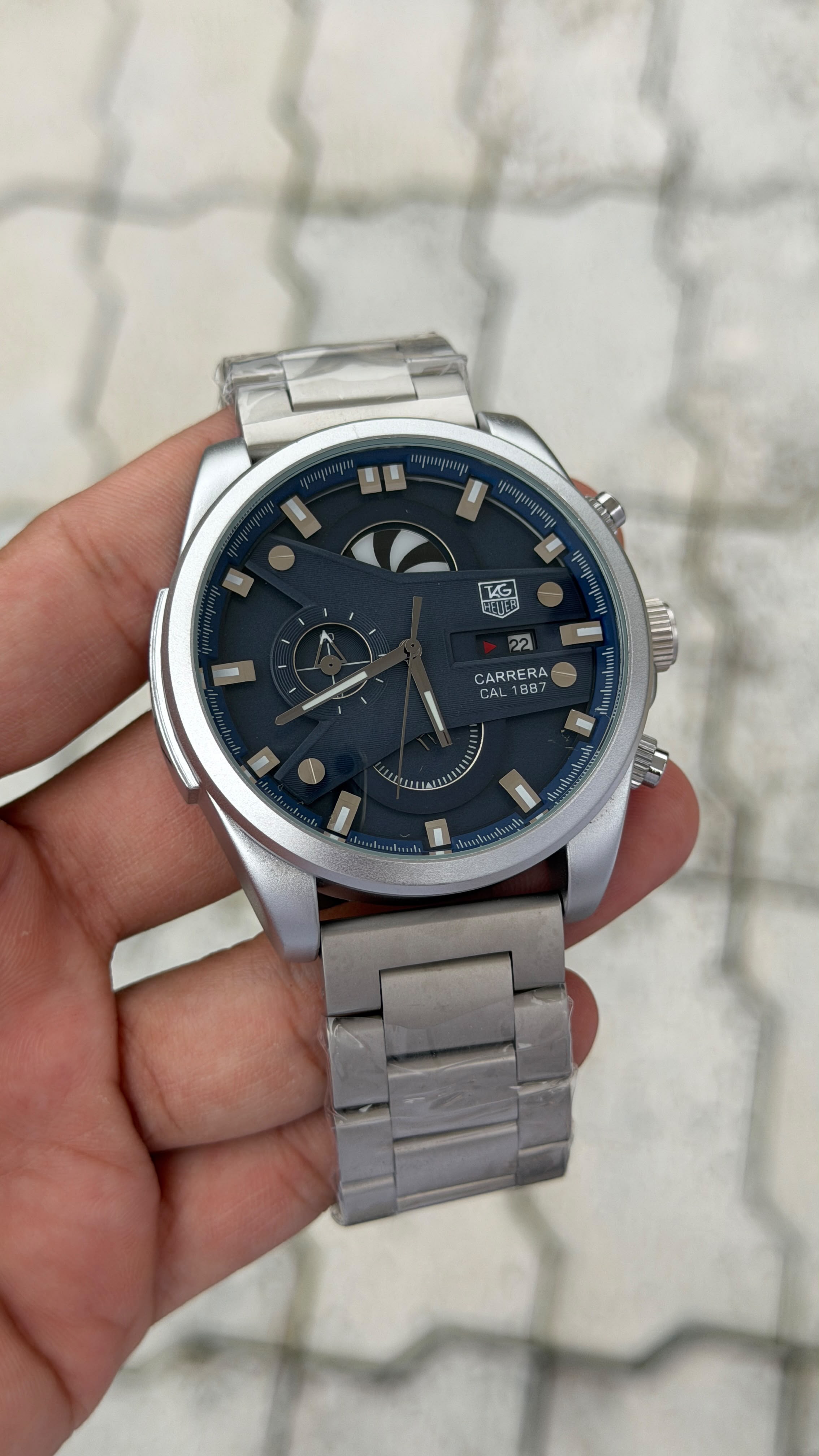 Tag Heuer Grand Carrera CR7 Teal Blue Dial Men's Watch