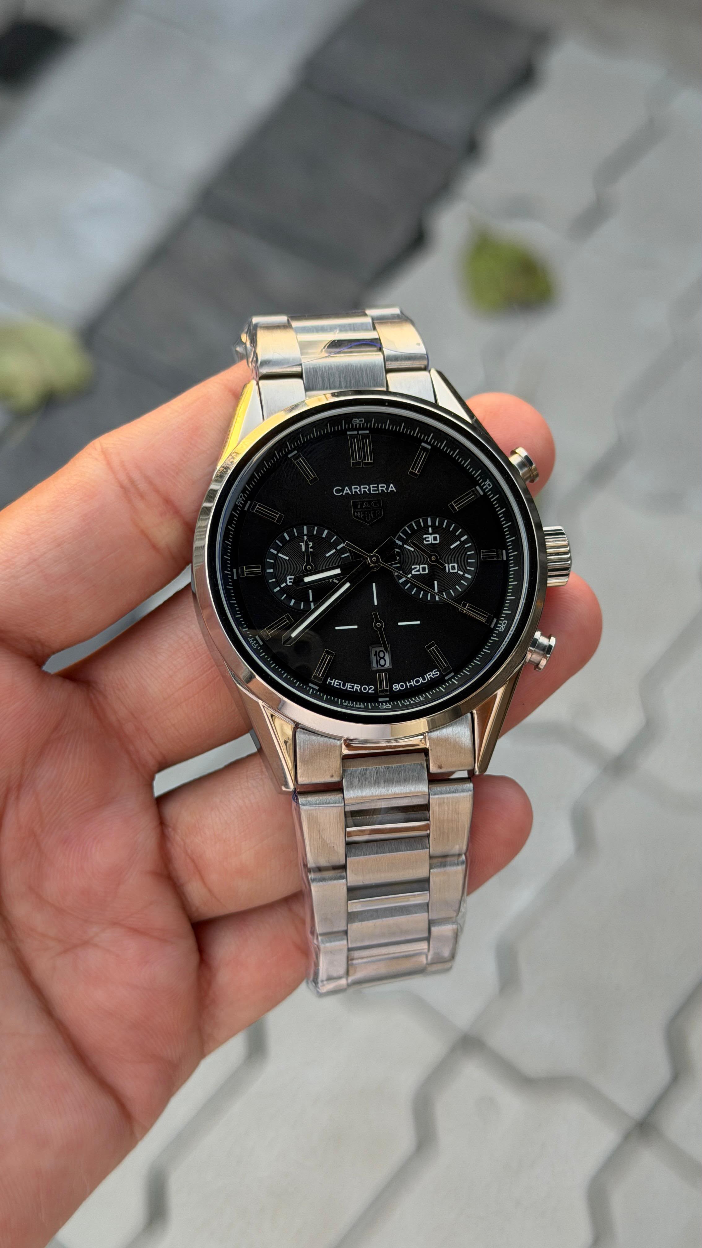 TAG Heuer Carrera Chronograph Black Dial Men's Watch