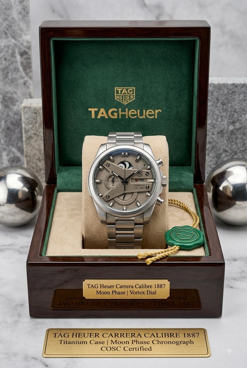 TAG Heuer Carrera Calibre 1887 Automatic Chronograph Grey Dial Stainless Steel Watch