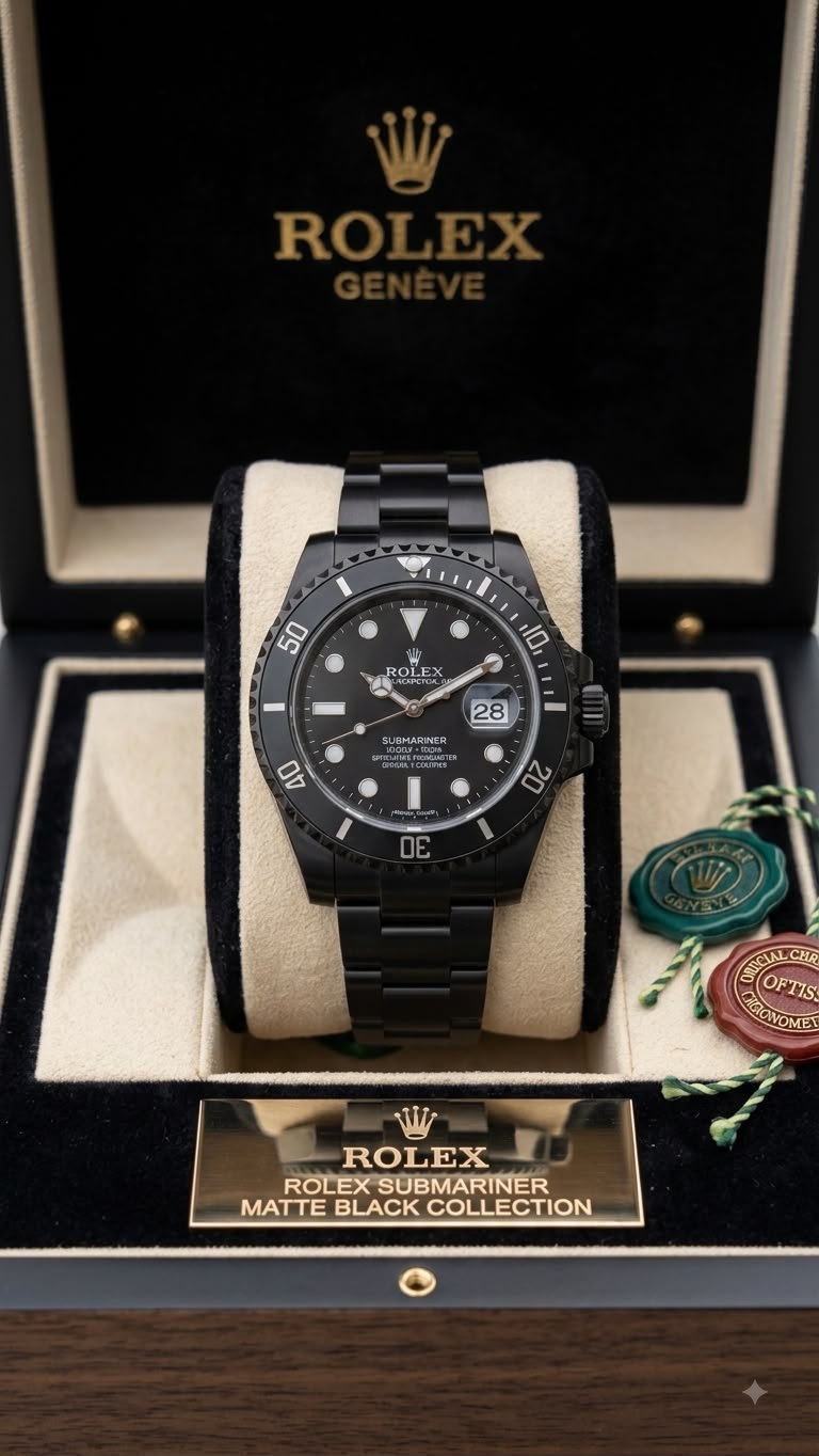 Rolex Submariner Matte Black Collection