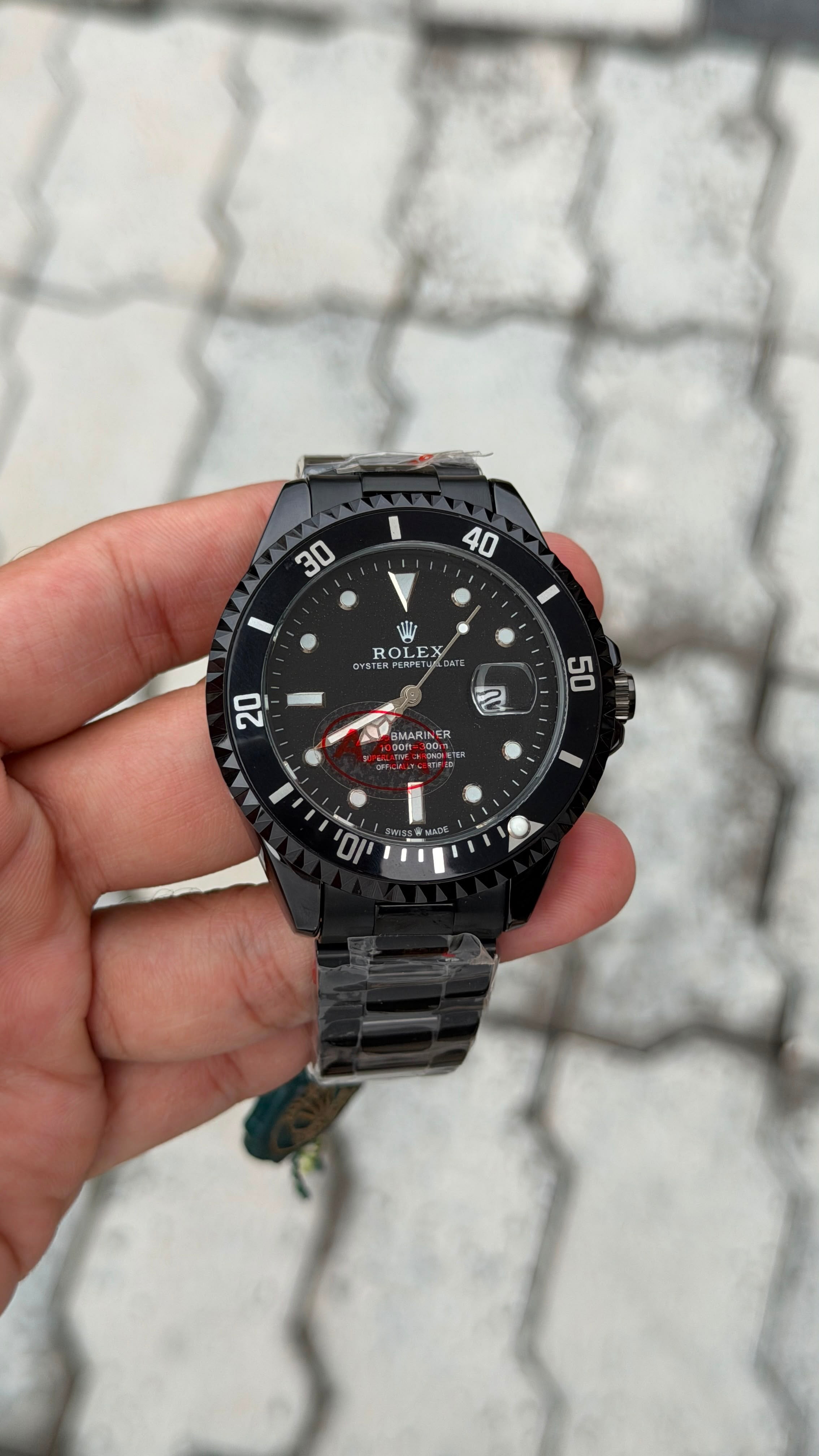 Rolex Submariner Black Dial Black-Tone Watch
