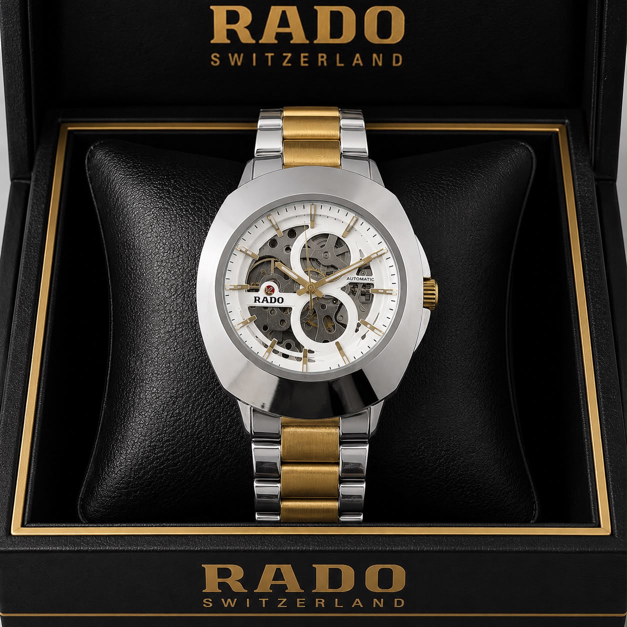 Rado DiaStar Skeleton White Dial Men's Watch