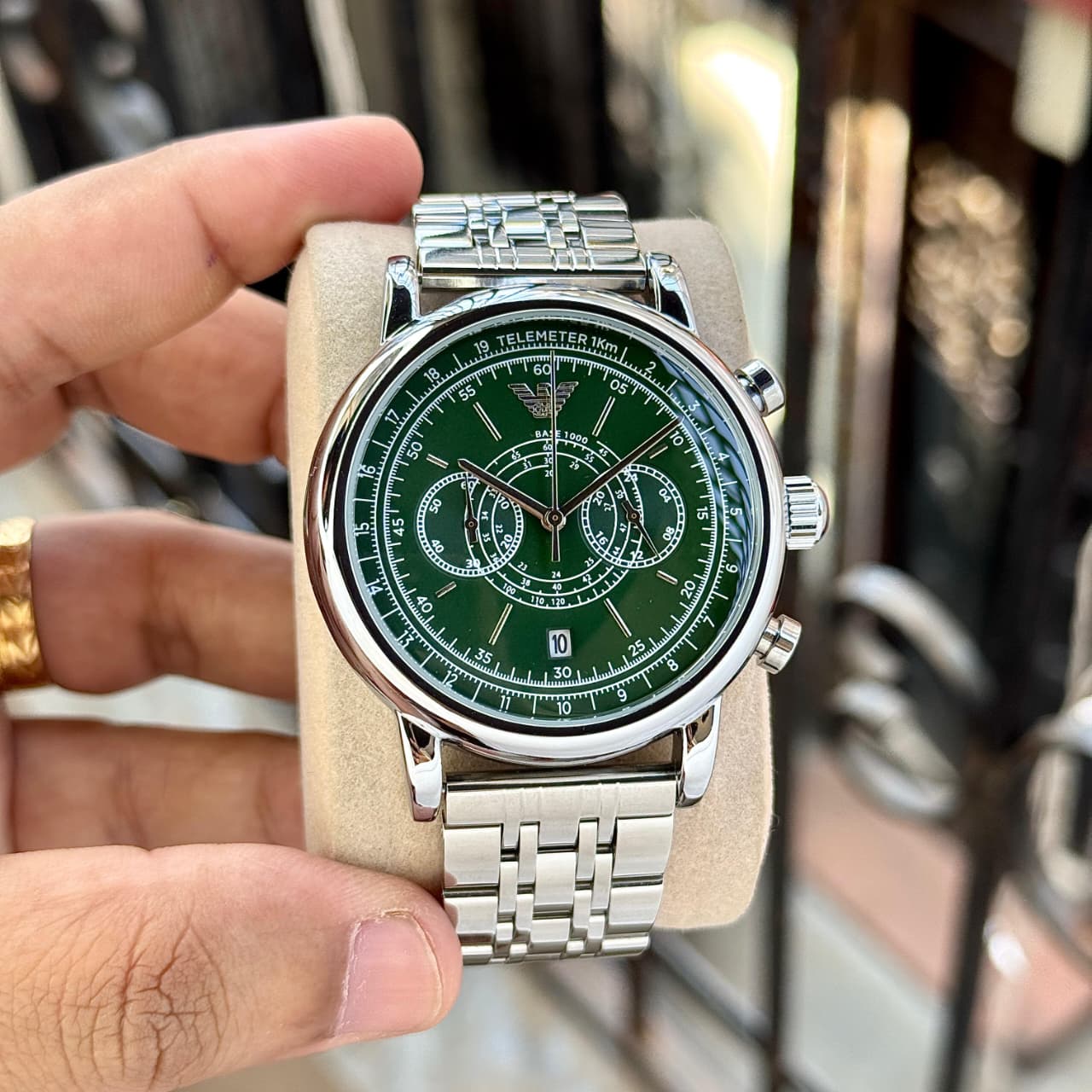 Bentley Green Chronograph Watch