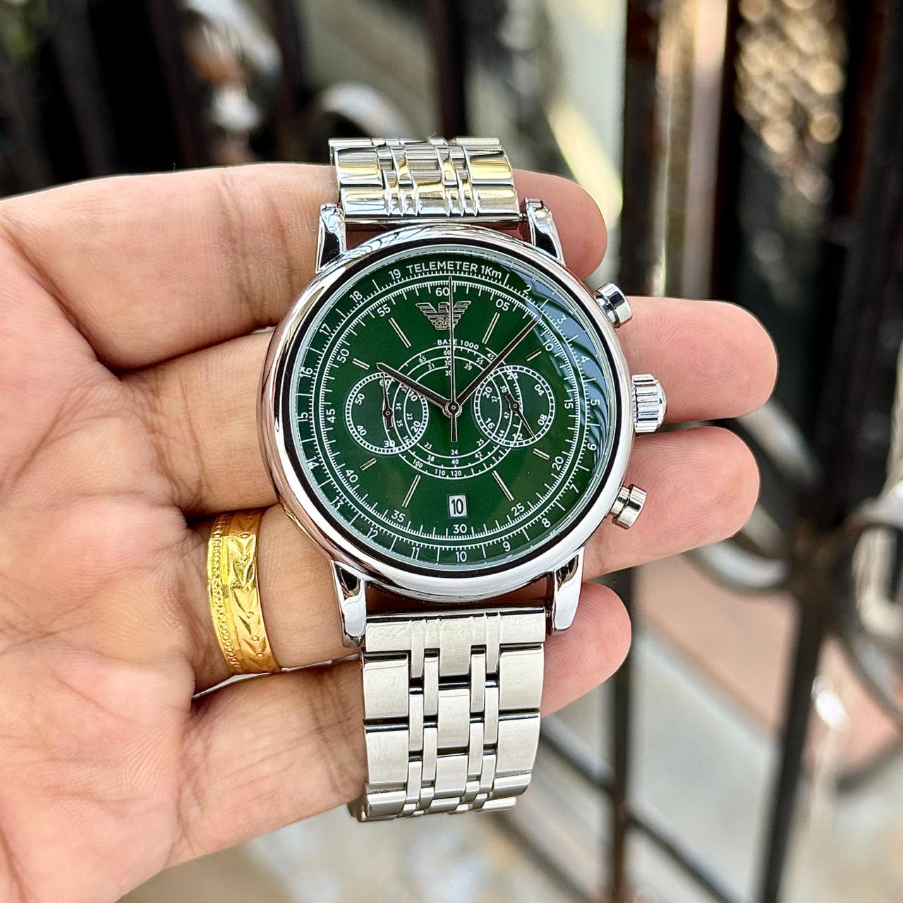 Bentley Green Chronograph Watch