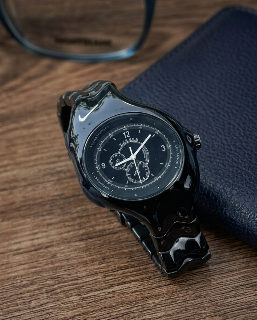 Nike Full Black Chronograph Stainless Steel Watch