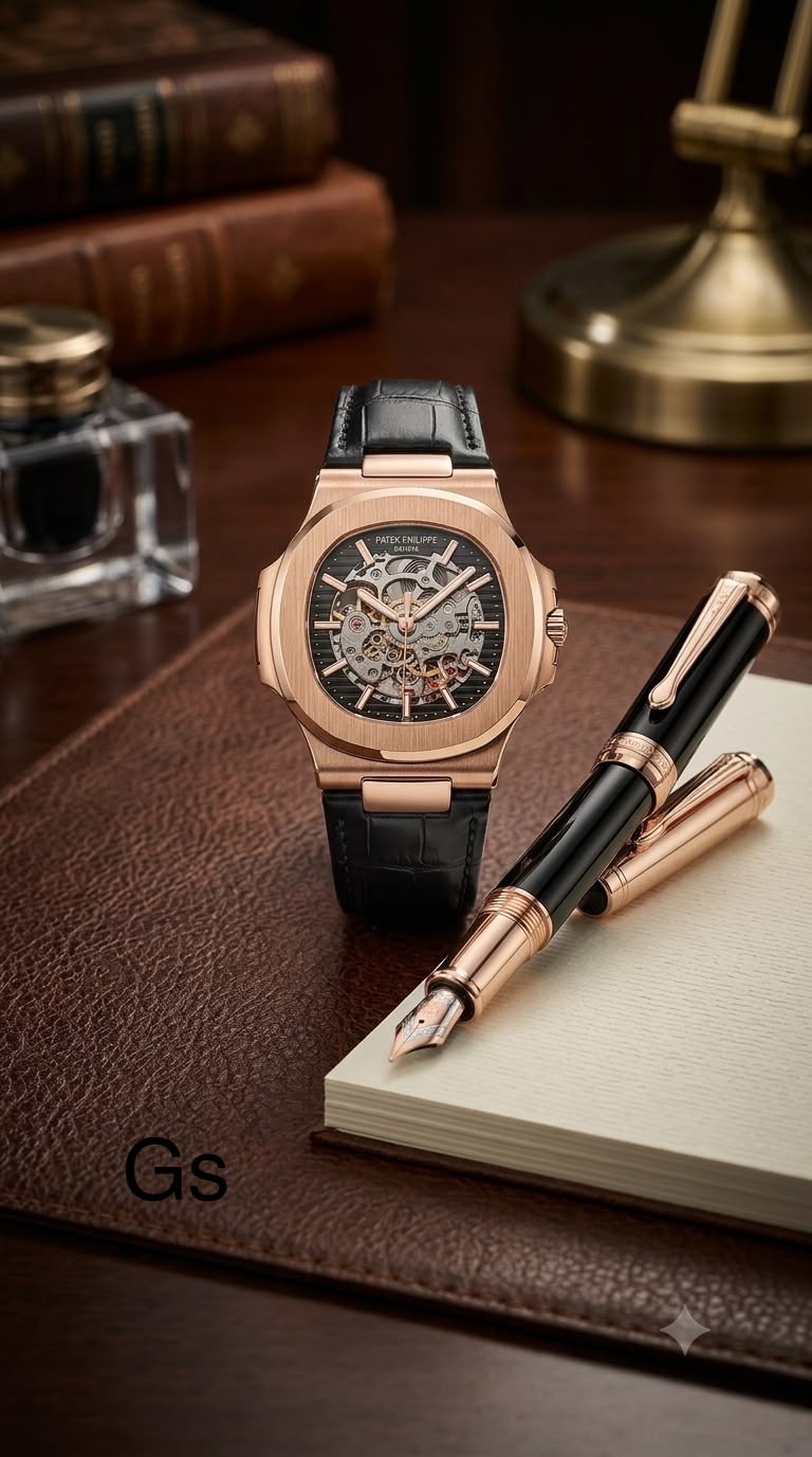 Patek Philippe Nautilus Skeleton Black Dial Automatic Men's Watch