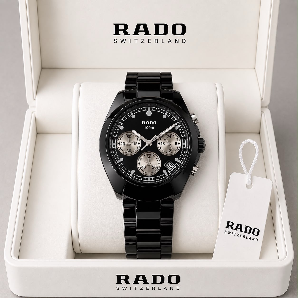 RADO Black Ceramic Chronograph Watch