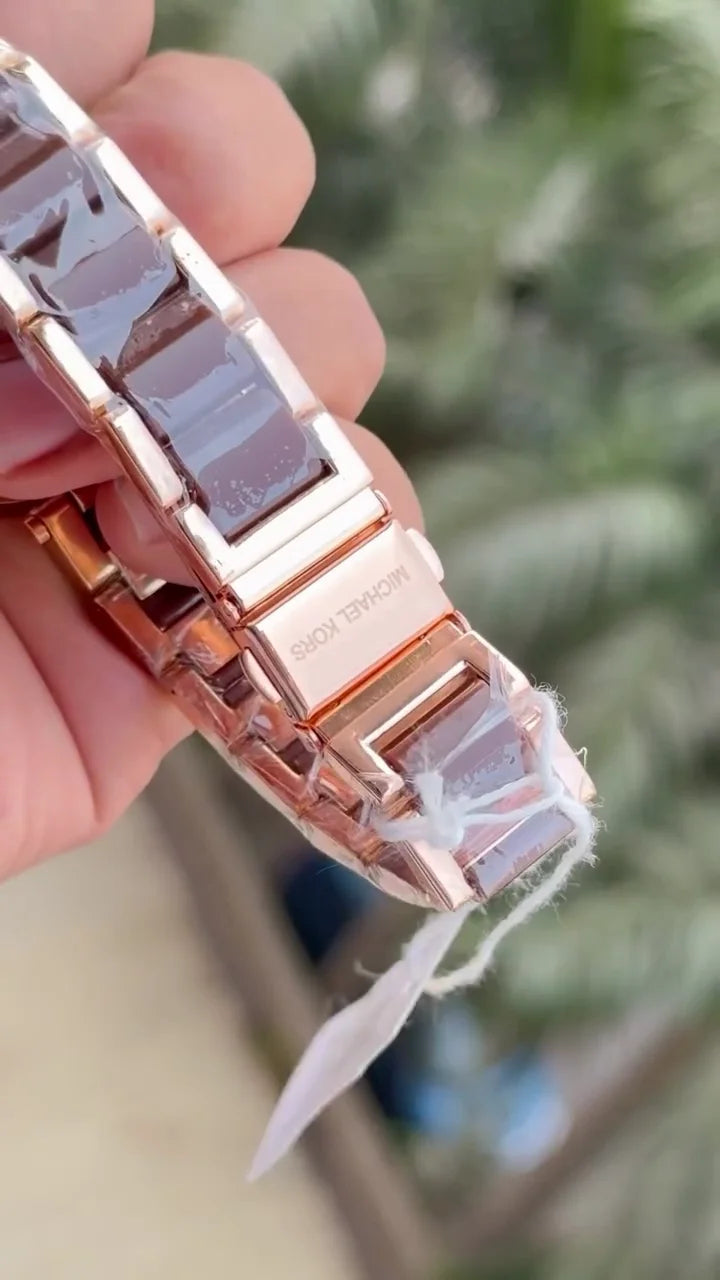 Michael Kors Parker Chronograph Two-Tone Glitz Watch
