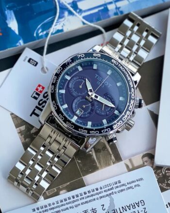 Tissot Chronograph Silver Metal Strap Men's Watch