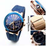Classic Ulysse Nardin Silicon Chronograph Men's Watch Best Gift