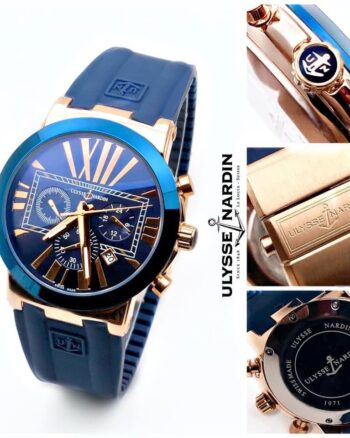 Classic Ulysse Nardin Silicon Chronograph Men's Watch Best Gift