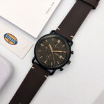 Fossil  Stylish Black Dial Chronograph Leather Belt Analog For Men's Watch