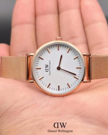 Fashionable DW Daniel Wellington White Dial Rose Gold Women’s watch