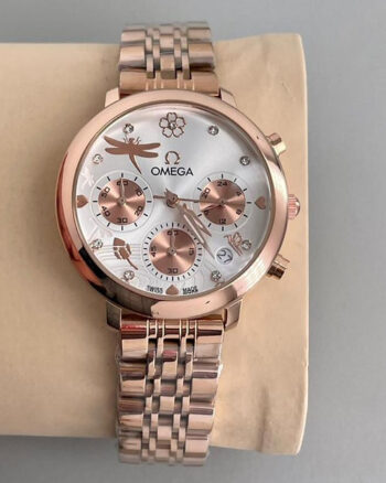 Omega White Dial watch For Women's