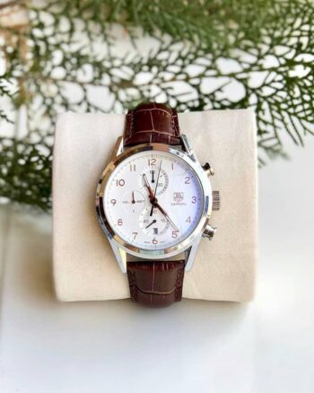 Tagheuer Chronograph Brown Belt Men's Watch