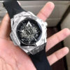 Hublot Black & Silver Date Working Model For Men's Watch