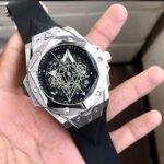 Hublot Black & Silver Date Working Model For Men's Watch