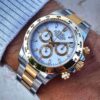 Rolex Gold-Silver Metal Strap Swiss Made Watch For Men