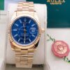 Captive Rolex Blue Dial Metal Belt Analog Quartz Movement For Men's watch