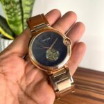 Dynamic Cartier Rose Gold & Black Men's Watch