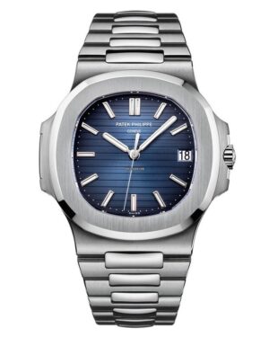 Patek Philippe Black Silver Metal Belt Men's Watch