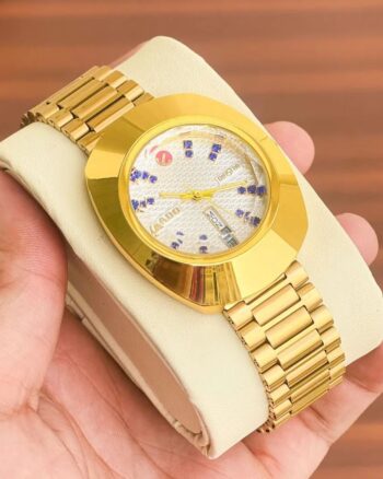 Rado Gold Metal Belt White Dial Premium Watch For Men