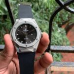Hublot Silver Bezel Automatic Premium Watch For Men