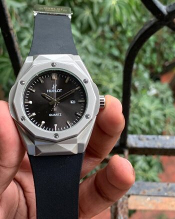 Hublot Silver Bezel Automatic Premium Watch For Men