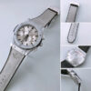 Hublot Grey Dial Analog Quartz Chronograph Leather Belt Men's Watch