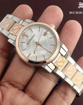 Burberry White Dial  For Women's watch