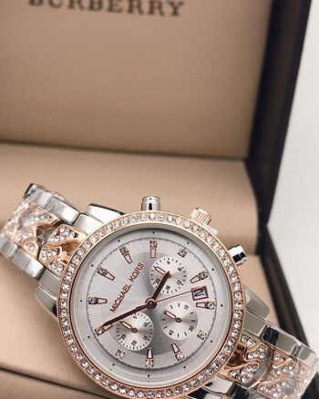 Michael kors Diamond Rose Gold Dial New Metal Belt Women's Watch