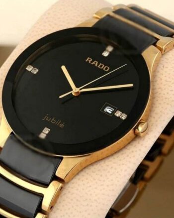 Rado Black Gold Metal Analog Mens Watch