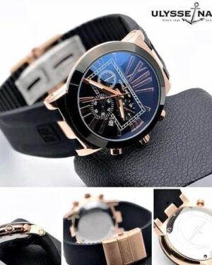 Round Analog Ulysse Nardin Black Watch For Men, For Personal Use