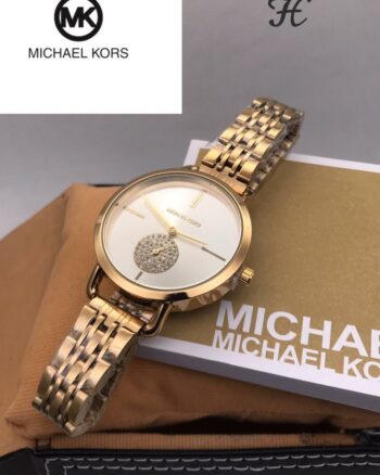 Michael Kors Premium Watch For Women In White Dial