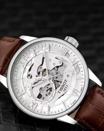 Tissot Automatic Japanese Movement Brown Leather Strap Men's Watch