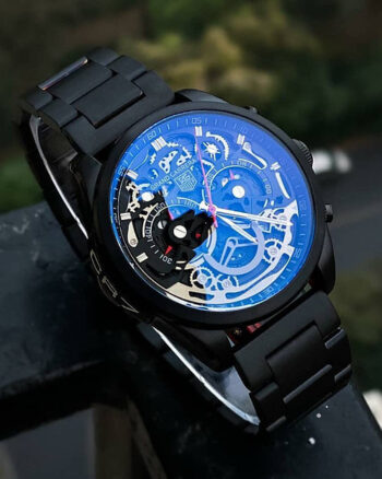 Tag Heuer Black Dial Shinning Glass Magnet Belt Men's Watch