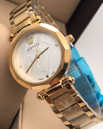 Versace Gold Dial Metal Belt Women's watch