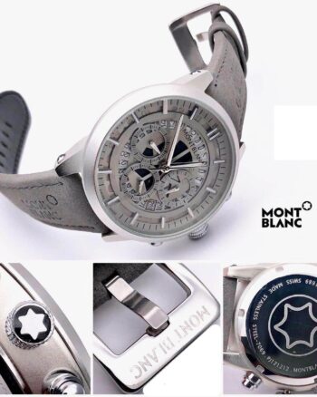 Montblanc Leather Chronograph Men's Watch