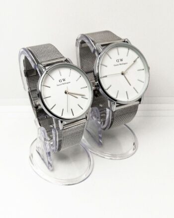 Stylish Daniel Wellington DW White Dial Couple Watch