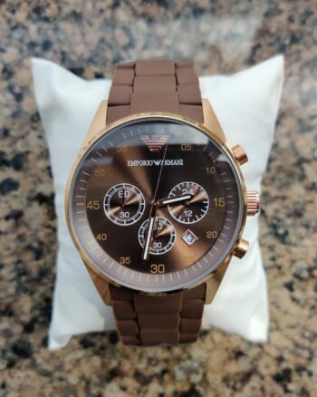 Armani Brown Dial Chronograph Men's Watch