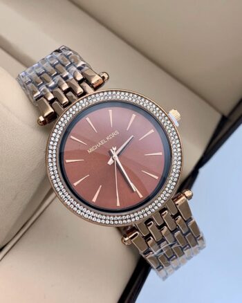 Michael Kors Brown Dial Metal Belt Women’s Watch
