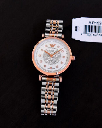 Emporio Armani White Dial Watch For Women