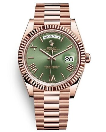 Branded Rolex Day-Date Oyster Green Watch For Men