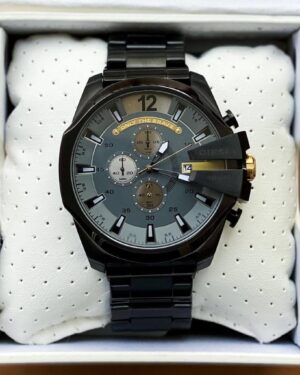 Luxury Diesel Black Dial Quartz Analog Watch For Men
