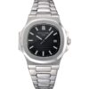 Royal Patek Philippe Black Silver Metal Belt Men's Watch