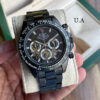 Rolex  Black Dial All Chronograph Working Watch For Men