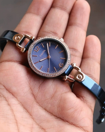 Stylish Fossil Blue Dial New Metal Belt Women’s Watch