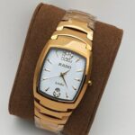 Rado Gold Tone Stainless Steel Quartz Watch