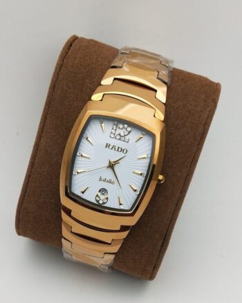 Rado Gold Tone Stainless Steel Quartz Watch
